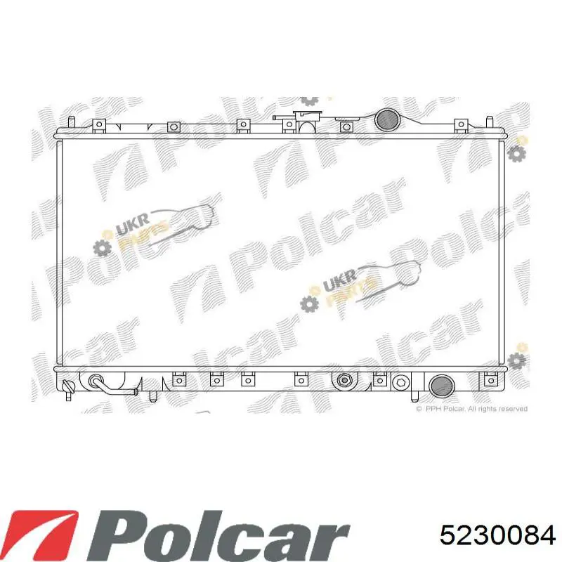 Радиатор охлаждения двигателя Polcar 5230084 цена, от 64.92 USD