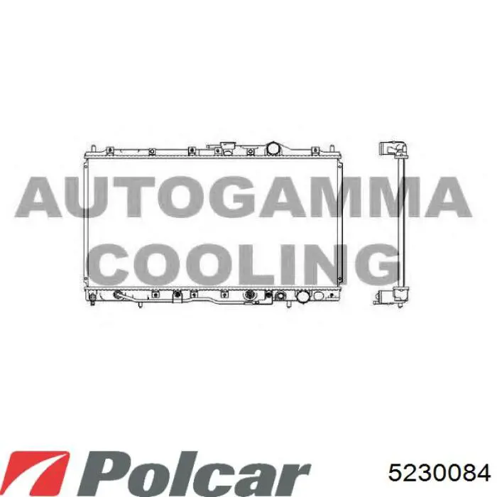 5230084 Polcar Радиатор основной