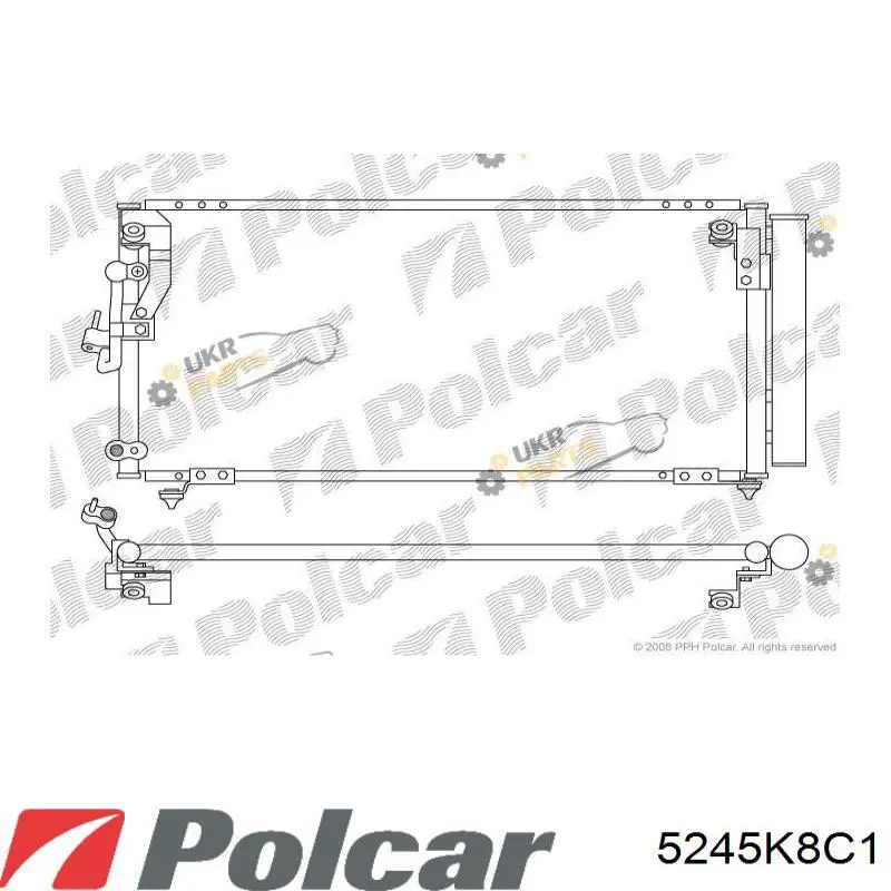 5245K8C1 Polcar радиатор кондиционера