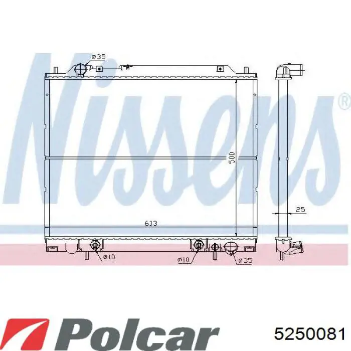 Радиатор 5250081 Polcar