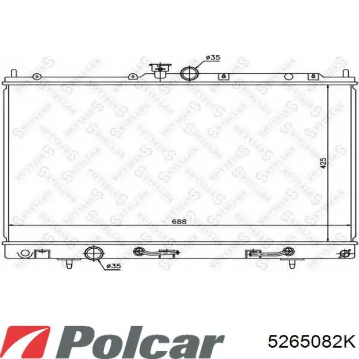 Радиатор 5265082K Polcar