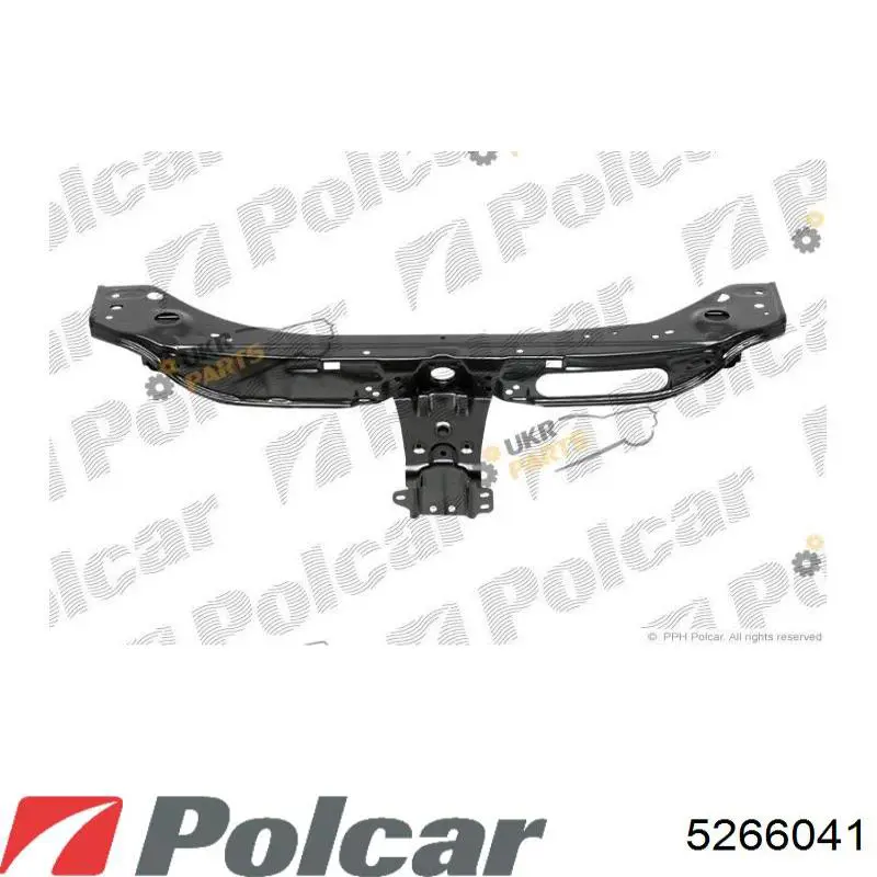 5266041 Polcar суппорт радиатора верхний (монтажная панель крепления фар)