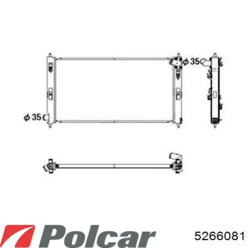 5266081 Polcar радиатор
