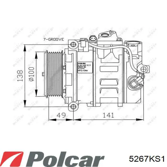 7813A350 Mitsubishi Compressor de aparelho de ar condicionado