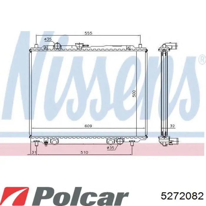 5272082 Polcar радиатор