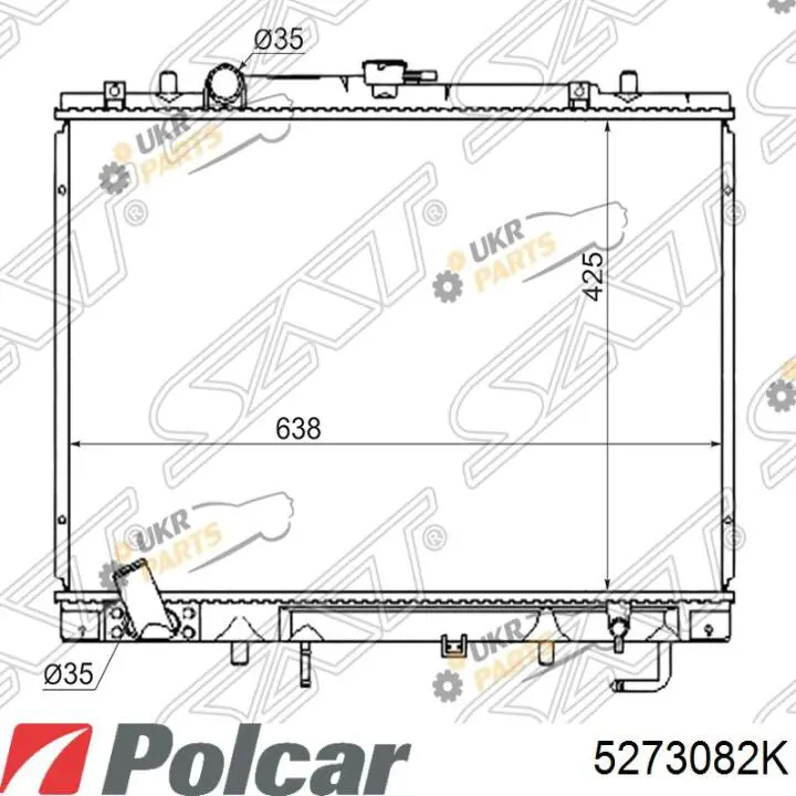 Радиатор 5273082K Polcar