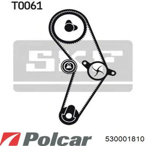 530 0018 10 Polcar комплект грм