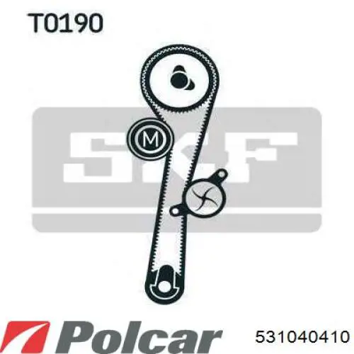 531040410 Polcar Ролик натяжителя ремня ГРМ
