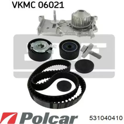 Ролик натяжителя ремня газораспределения Polcar 531040410 цена, от 29.42 USD
