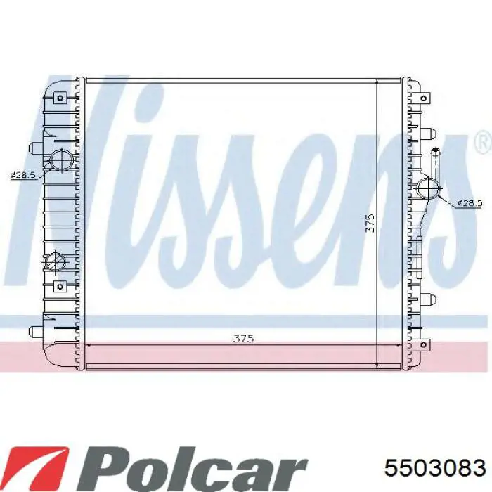 Радиатор 734330 VALEO