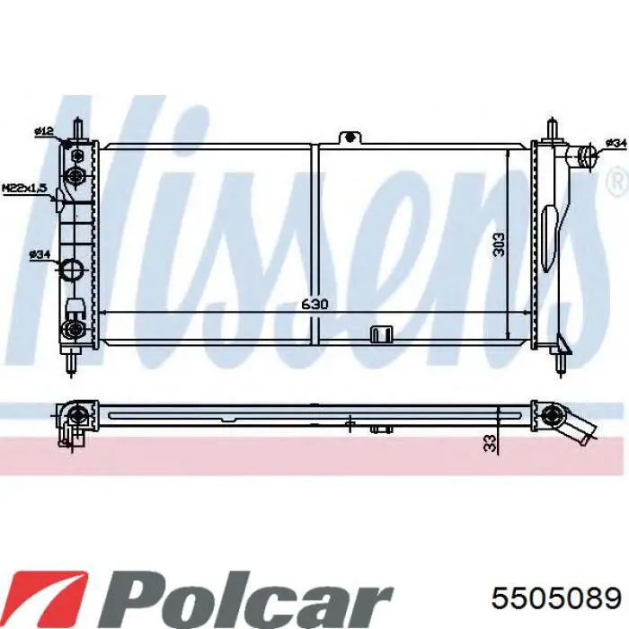 550508-9 Polcar радиатор