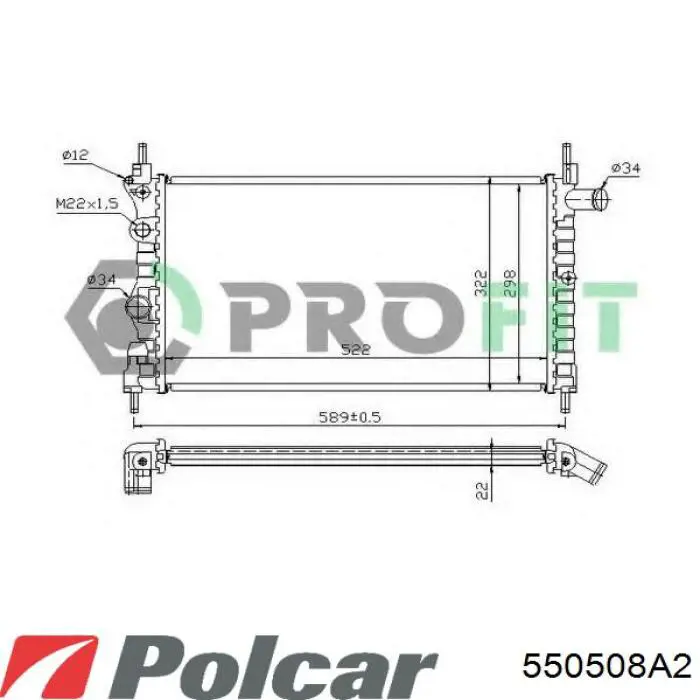 550508A2 Polcar радиатор