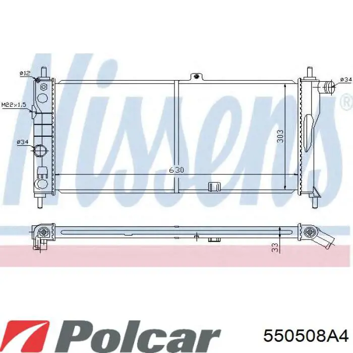 550508A4 Polcar радиатор