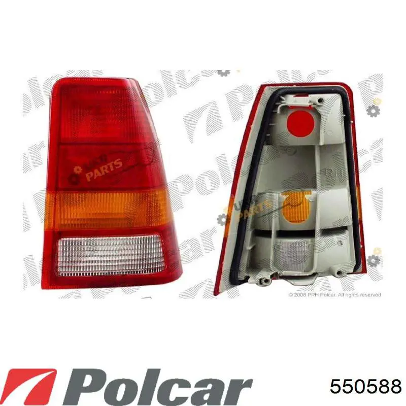 Фонарь задний правый Polcar 5505881S цена, от 12.71 USD