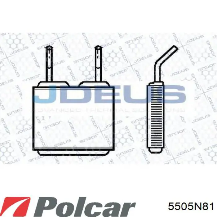 5505N81 Polcar радиатор печки