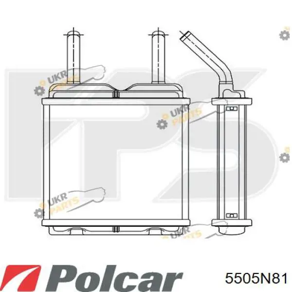 Радиатор печки (отопителя) FPS FP52N35 цена, от 26.07 USD