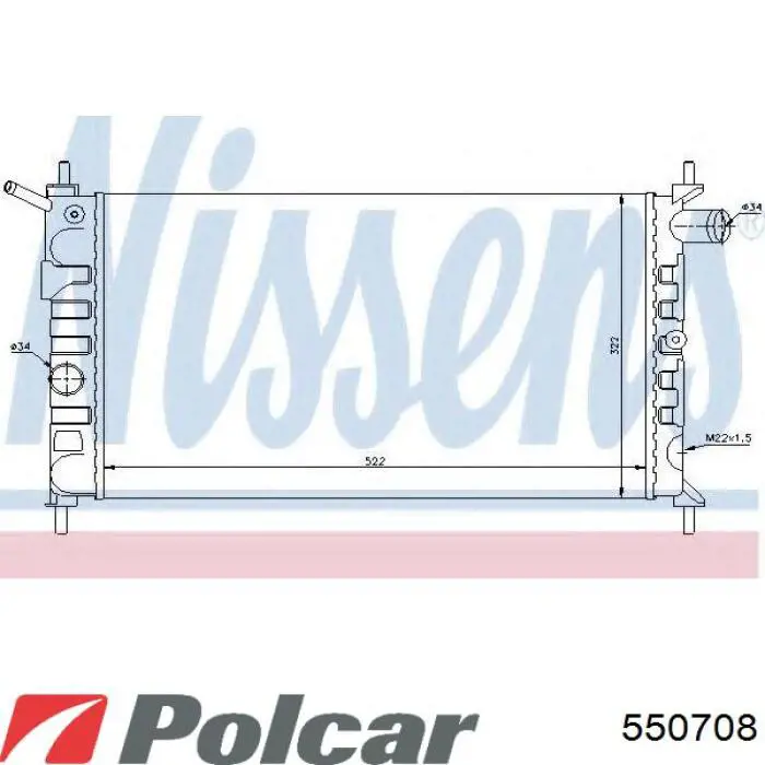 550708 Polcar радиатор