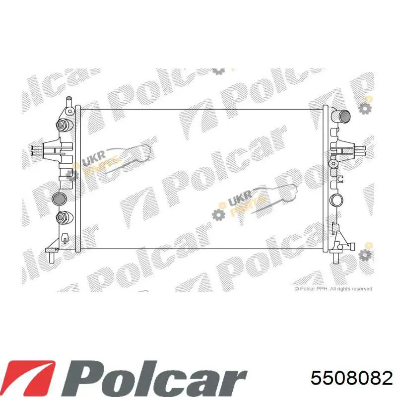 5508082 Polcar Радиатор основной