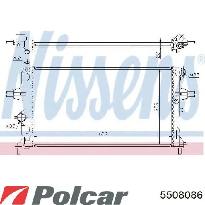 5508086 Polcar Радиатор основной