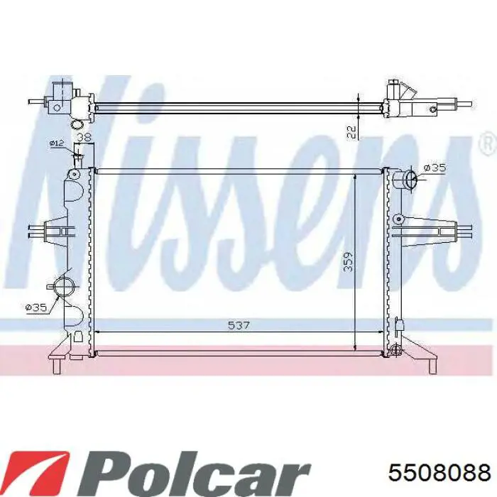 Радиатор 5508088 Polcar