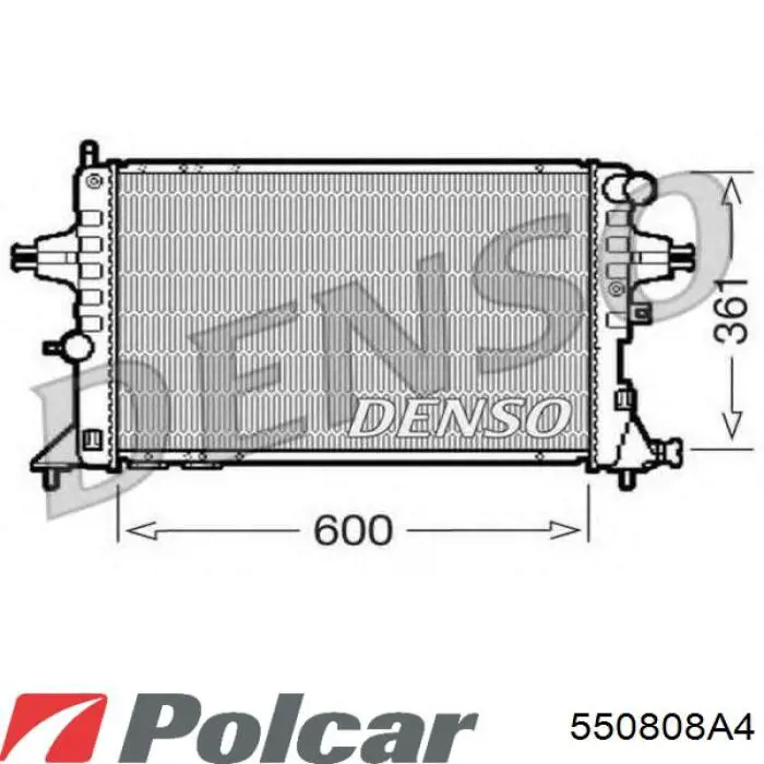 550808A4 Polcar Радиатор основной