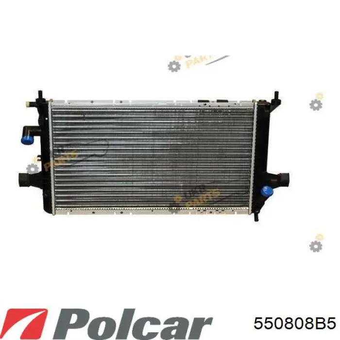 Радиатор охлаждения двигателя Polcar 550808B5 цена, от 62.35 USD