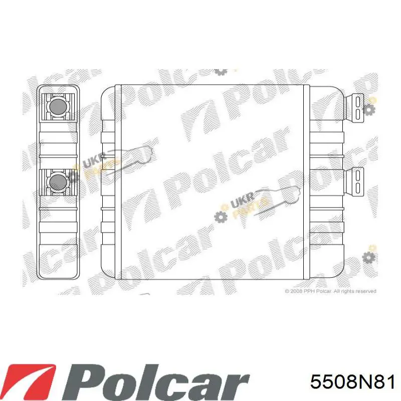 5508N81 Polcar радиатор печки
