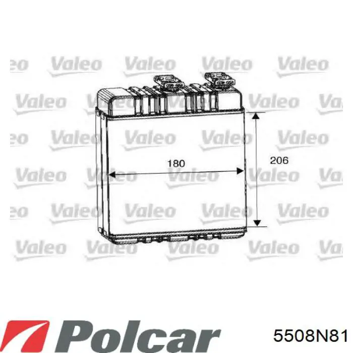 Радиатор печки 5508N81 Polcar