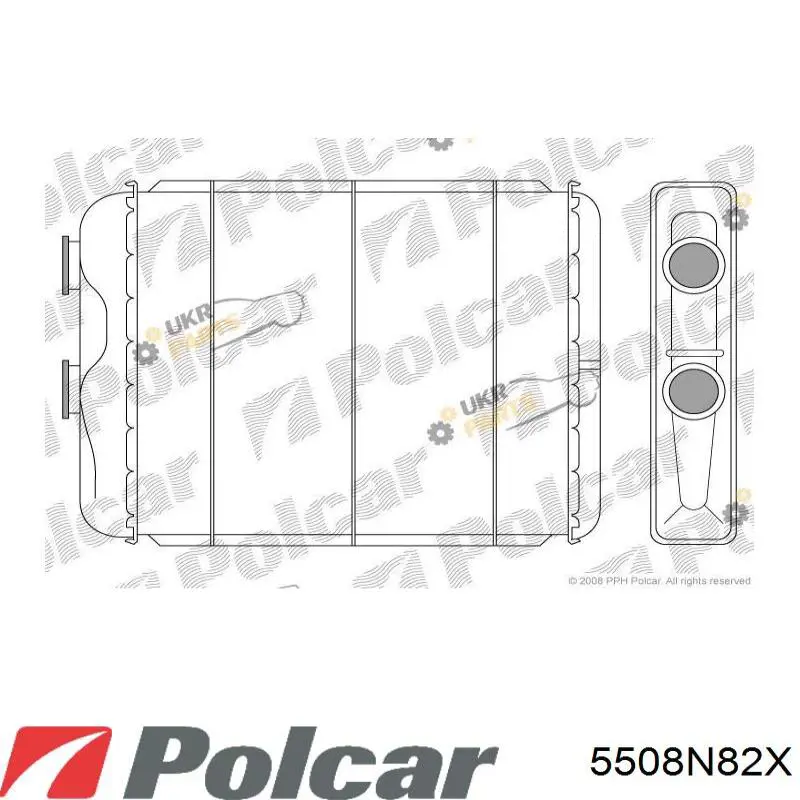 5508N82X Polcar радиатор печки