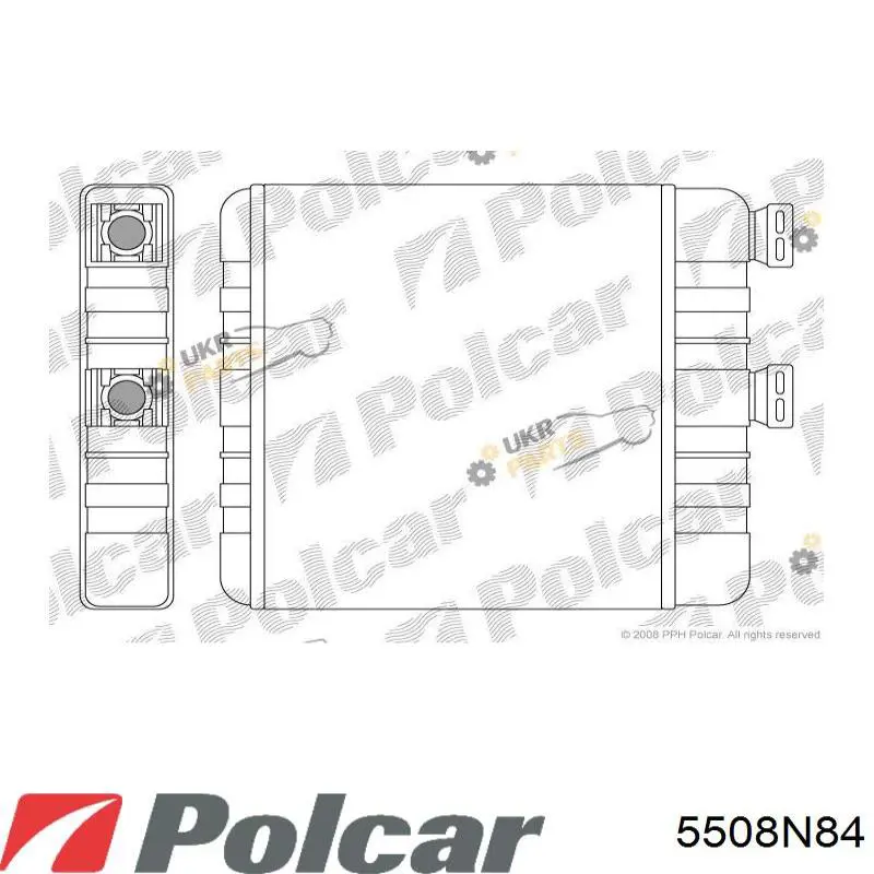 Купить 5508N84 Polcar Радиатор печки