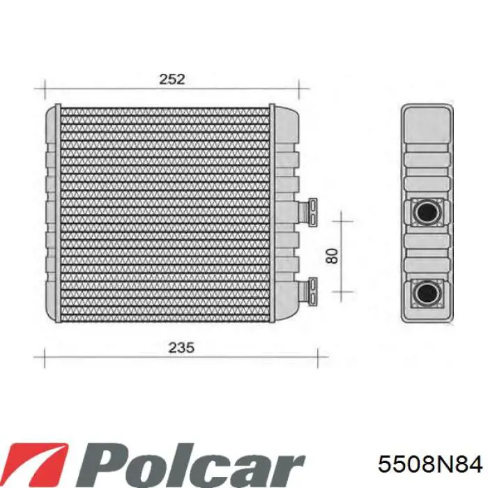 5508N8-4 Polcar радиатор печки