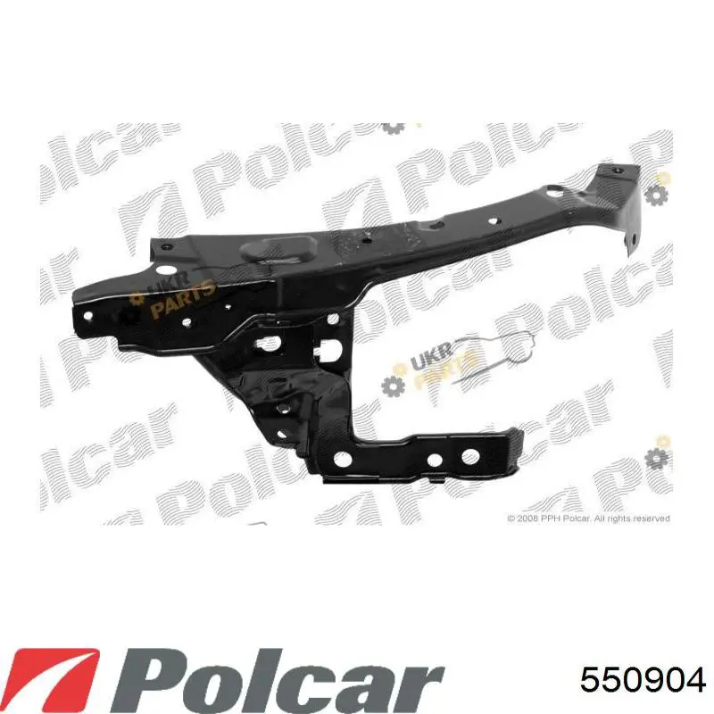 550904 Polcar суппорт радиатора верхний (монтажная панель крепления фар)