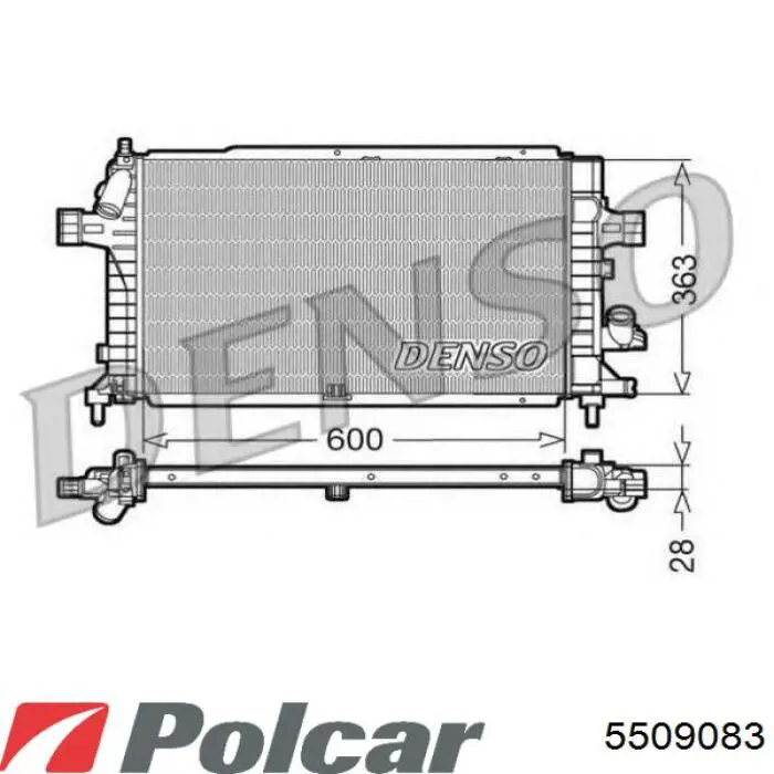 5509083 Polcar Радиатор основной