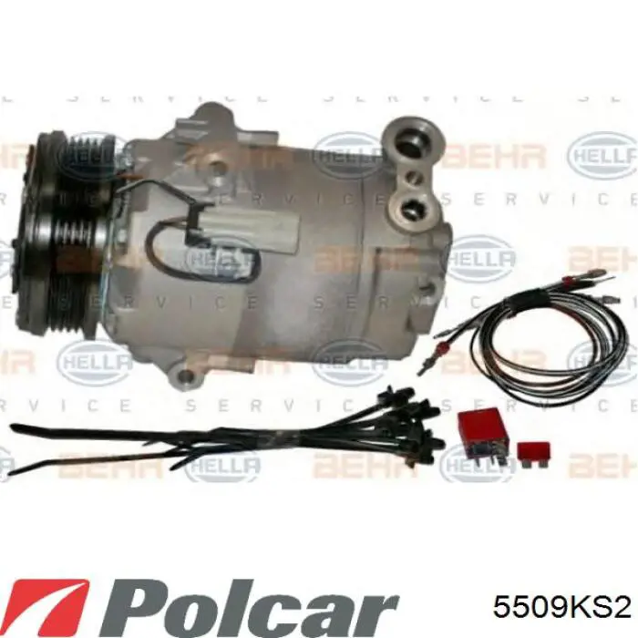 Компрессор системы кондиционирования Polcar 5509KS2 цена, от 165.53 USD
