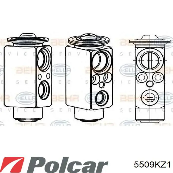 Клапан TRV кондиционера 5509KZ1 Polcar