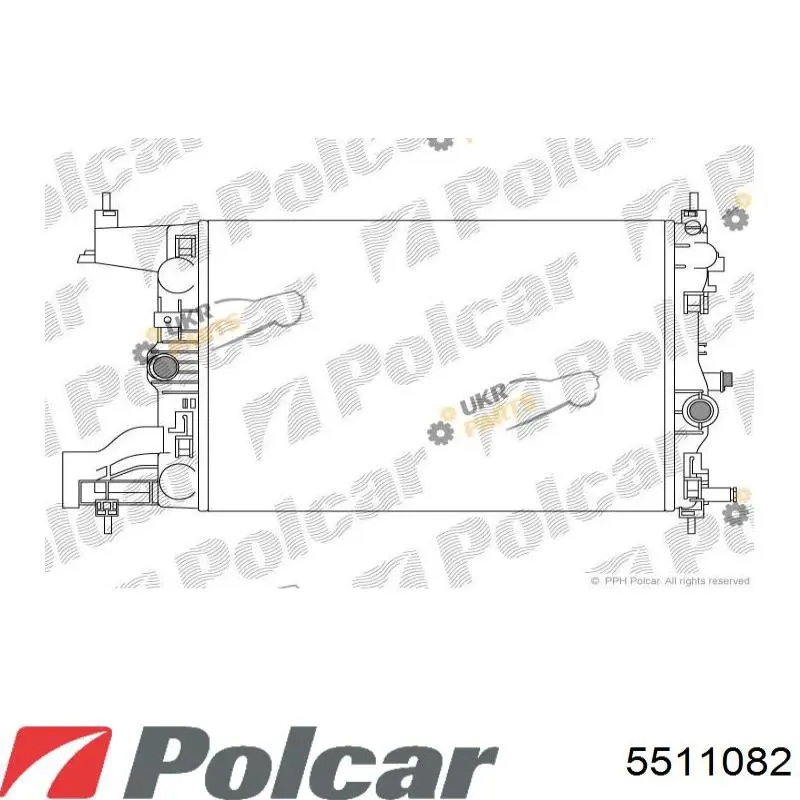 Радиатор 5511082 Polcar