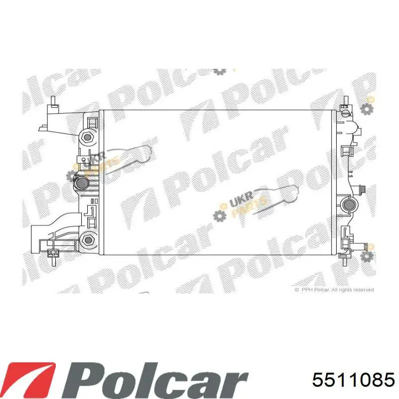 5511085 Polcar радиатор