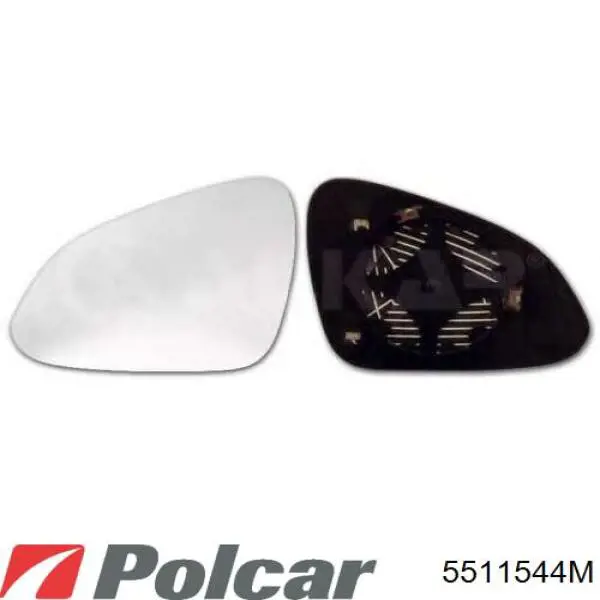 Зеркальный элемент водительского зеркала Polcar 5511544M цена, от 11.02 USD