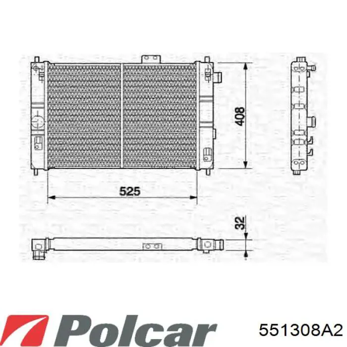Радиатор 90128774 Opel