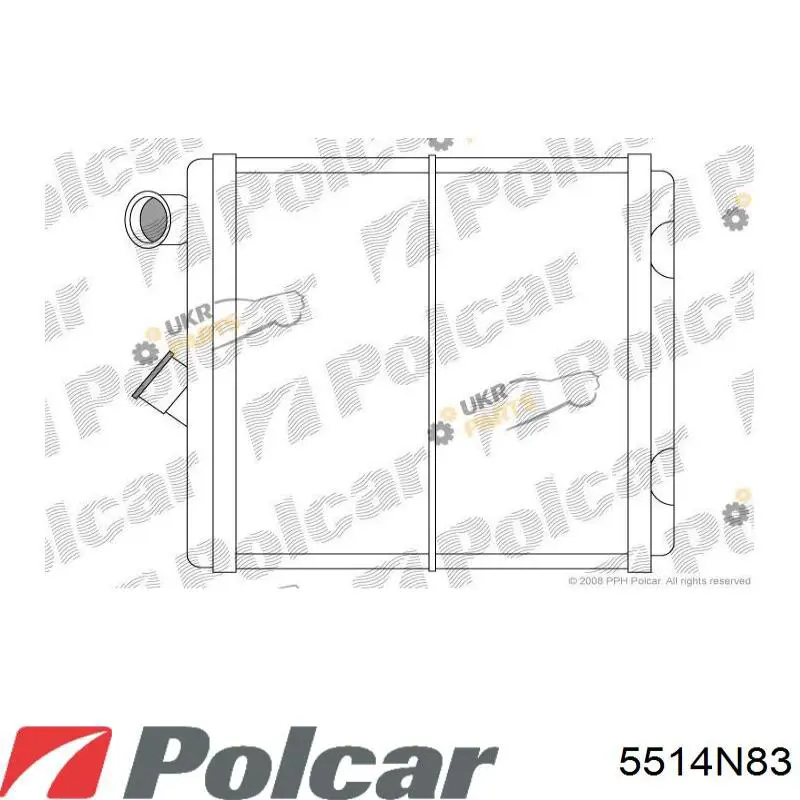 5514N83 Polcar радиатор печки