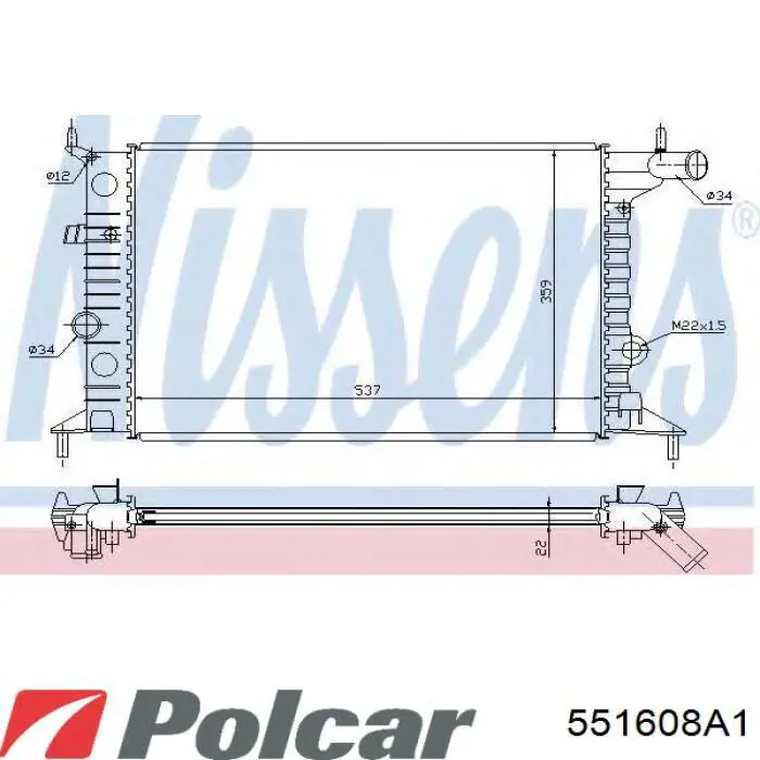 551608A1 Polcar радиатор