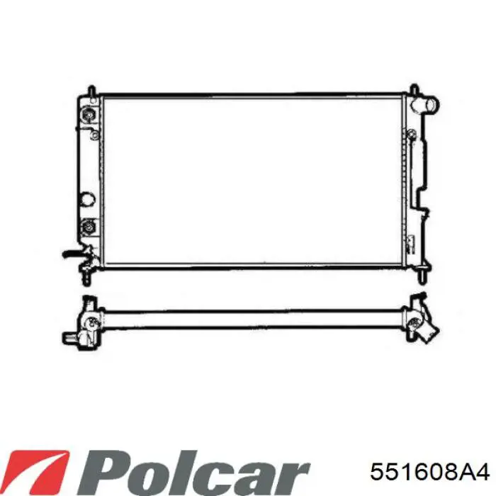 Радиатор 551608A4 Polcar