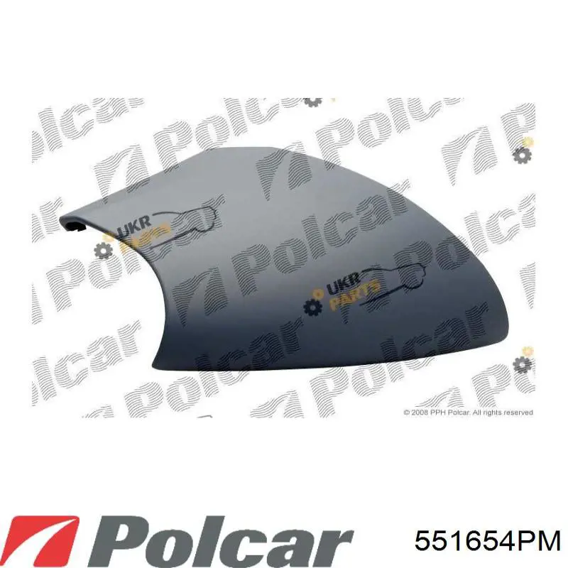 551654PM Polcar накладка (крышка зеркала заднего вида левая)