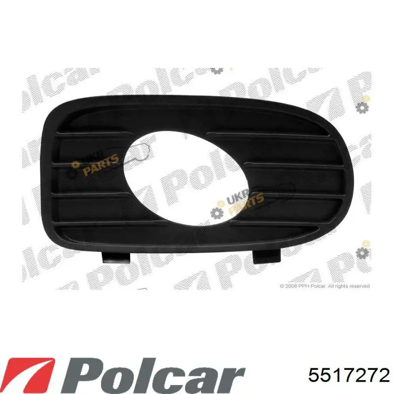 5517272 Polcar Заглушка ПТФ бампера переднего правая