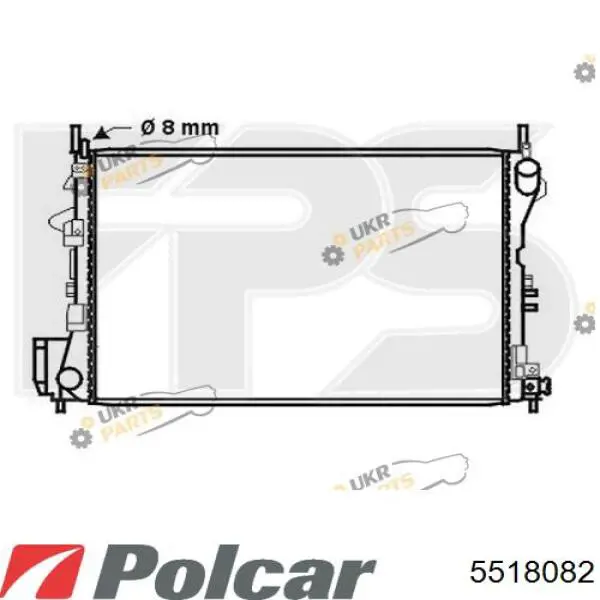 5518082 Polcar радиатор