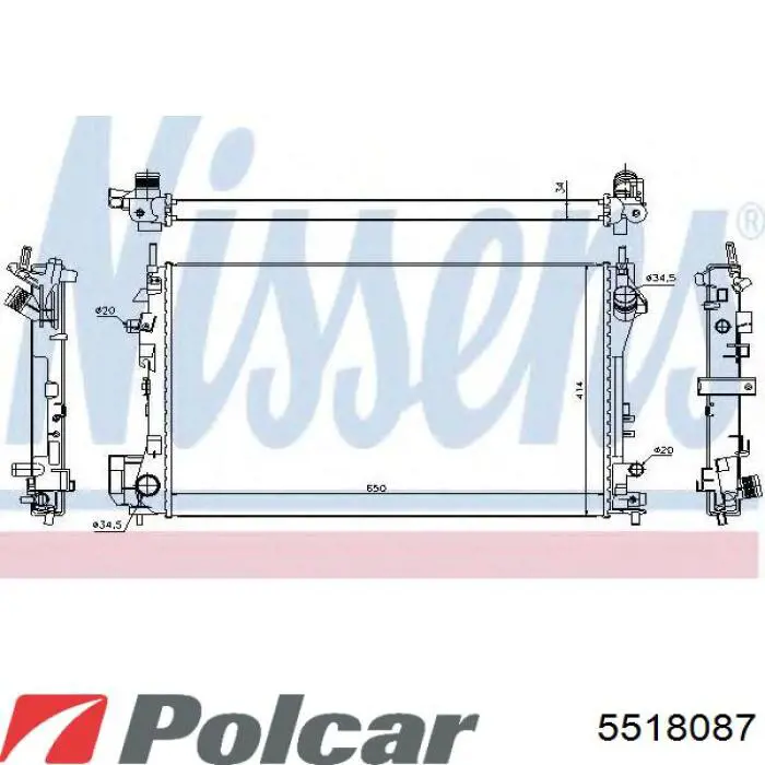 5518087 Polcar радиатор