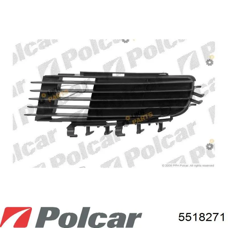 Решетка переднего бампера, левая Polcar 5518271 цена, от 8.84 USD