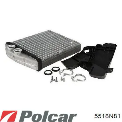 Радиатор печки (отопителя) Polcar 5518N81 цена, от 33.48 USD