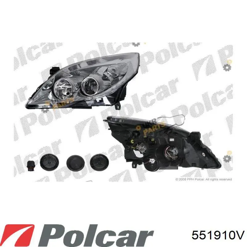 Фара правая Opel 1216576