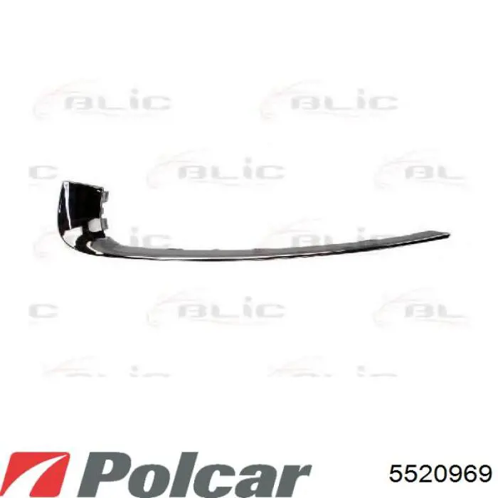 5520969 Polcar Заглушка бампера буксировочного крюка задняя